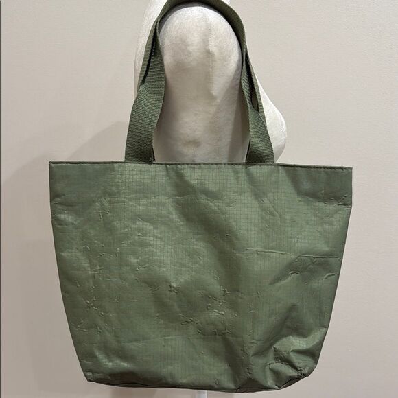 Disney Mickey Mouse Olive Green Sequined Vinyl Large Tote Bag - Picture 3 of 8